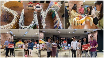 Trí tưởng tượng bay cao bay xa của Sunners khi đua nhau "Xếp sách thành hình"