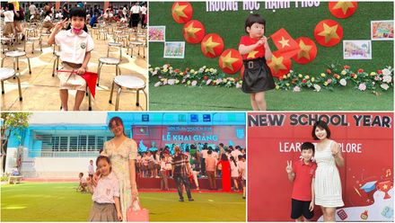 Khoảnh khắc thú vị của các gia đình nhà Sun*, nô nức đưa trẻ tới trường