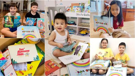 Khoảnh khắc hạnh phúc tuyệt vời của các bạn nhỏ nhận quà 1/6 từ Sun*