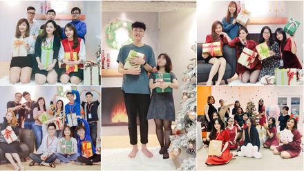 Trai tài - gái sắc rộn ràng khoe ảnh Giáng Sinh ở Sun*