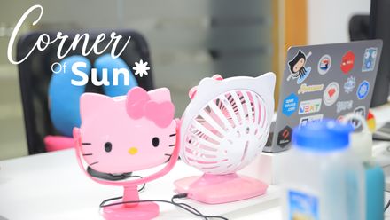 Corner of Sun*: "I find pink beautiful!"