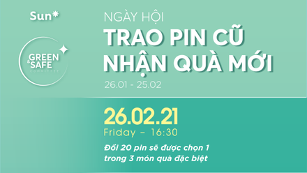 “Giving old batteries - Getting new presents”: Joining hands to protect the environment with a program exclusively for Sunners