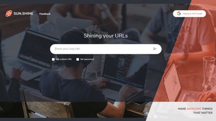 Forget Bitly and Goo.gl, from now on we have shortened link "made by Sun*", exclusively for Sunners!