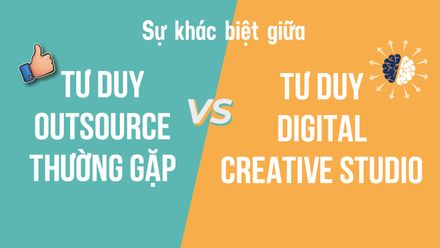 Sự khác biệt giữa thói quen tư duy Outsourcing và Digital Creative Studio