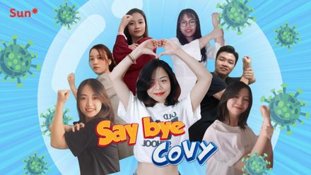 Masterpiece: "Say bye to COVID" of Sunners from all parts of the country