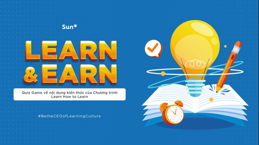 Learn & Earn - Quiz Game “hot”: 12 câu hỏi trắc nghiệm với tổng giá trị giải thưởng lên tới 7 triệu đồng